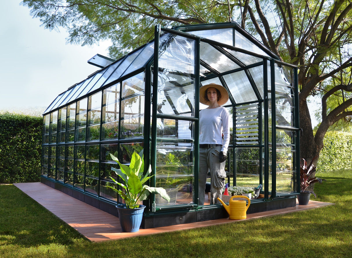 Grand Gardener 2™ Resin 8x8x20.ft Greenhouse - Dive To Garden