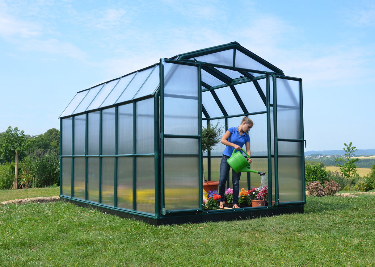 Grand Gardener 2™ Resin 8x8x12.ft Greenhouse - Dive To Garden