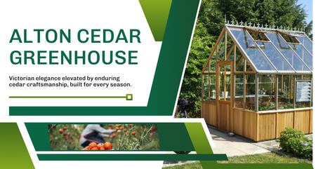 Turn Your Backyard into a Growing Paradise with Alton Cedar Greenhouse