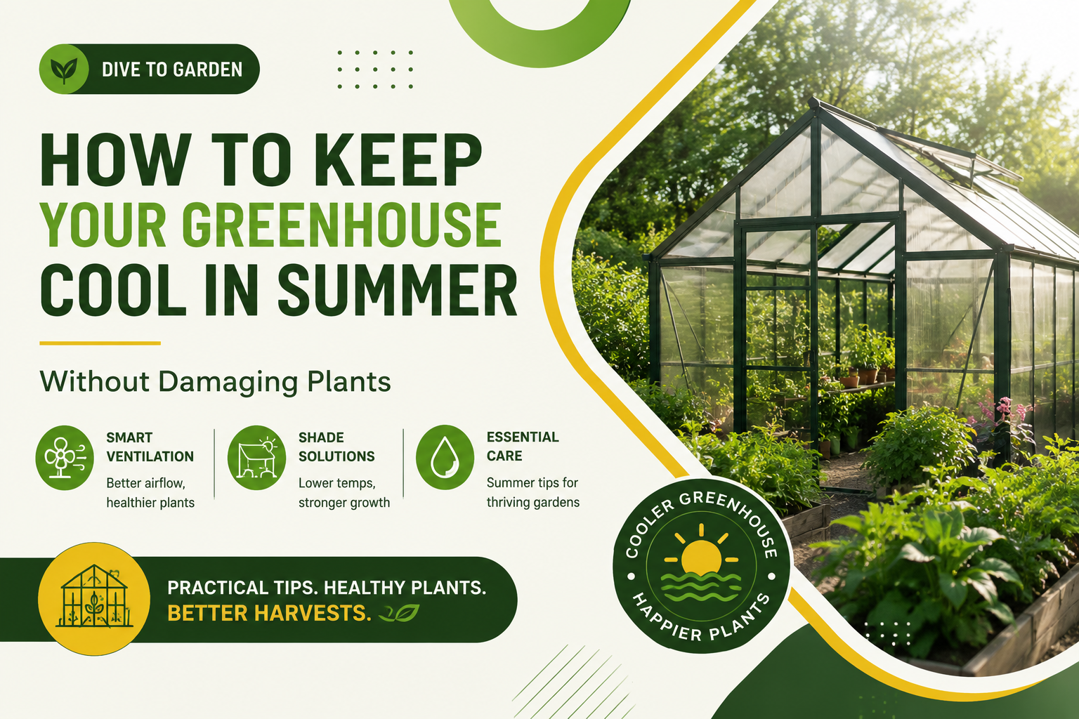 How to Keep Your Greenhouse Cool in Summer Without Damaging Plants