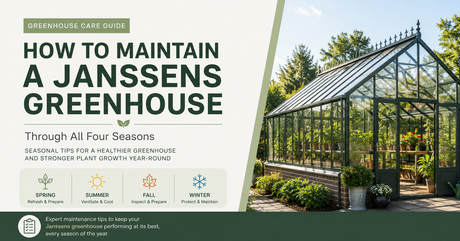 How to Maintain a Janssens Greenhouse Through All Four Seasons