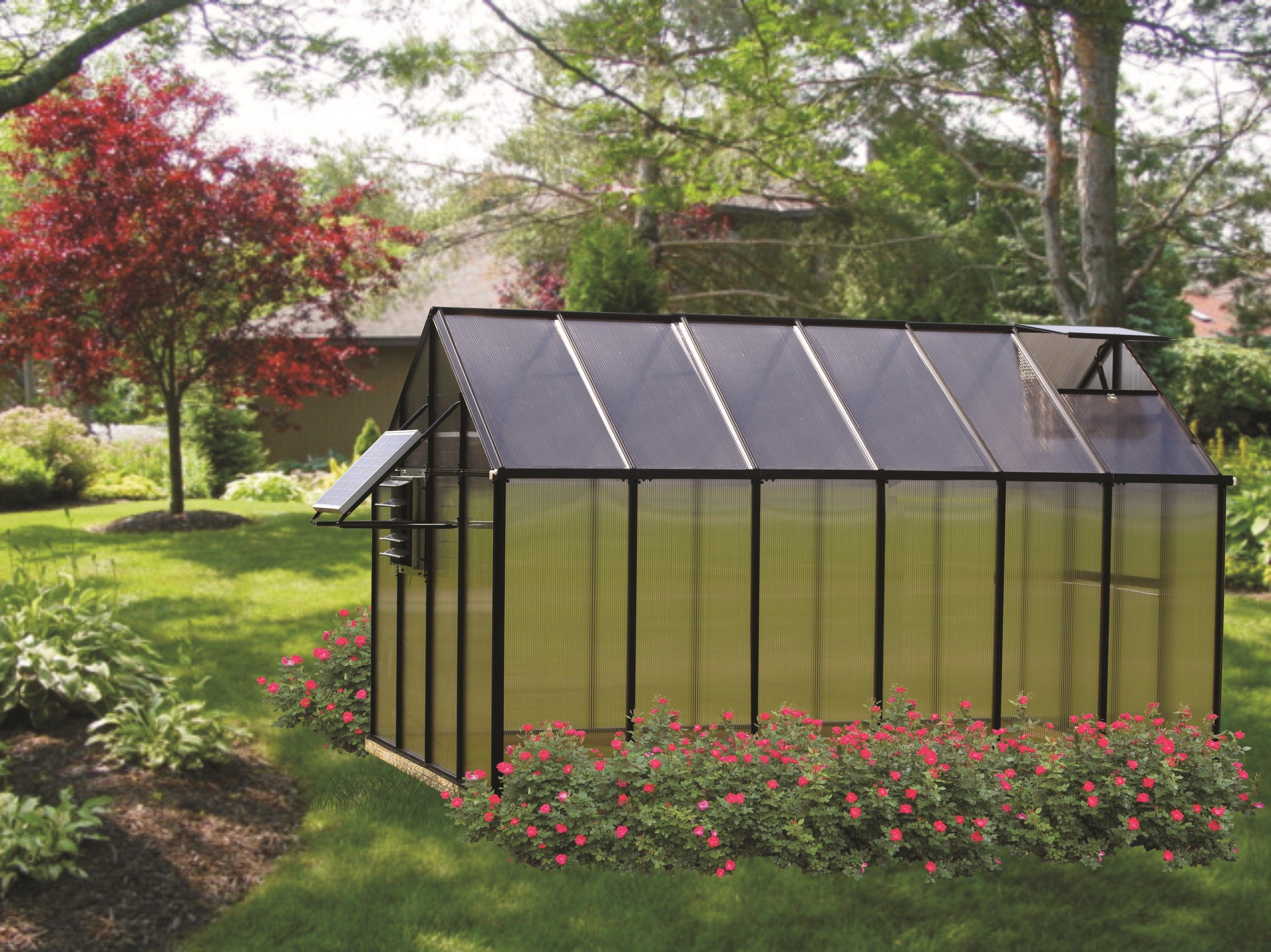 MONT™  8x8x12.ft Black Greenhouse Moheat Edition