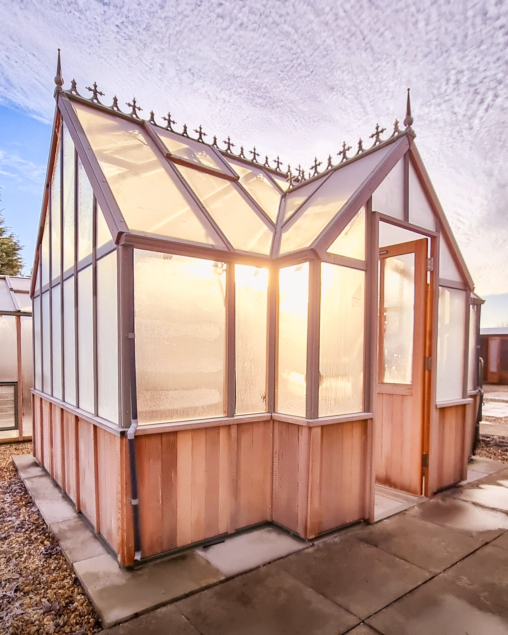 Cambridge 10.ft W T-Shape Cedar Premium Greenhouse