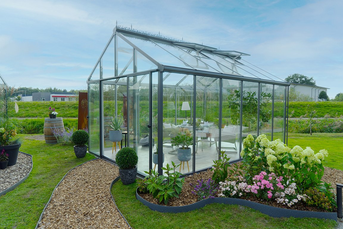 Livingten Livable Luxury Glass Greenhouse