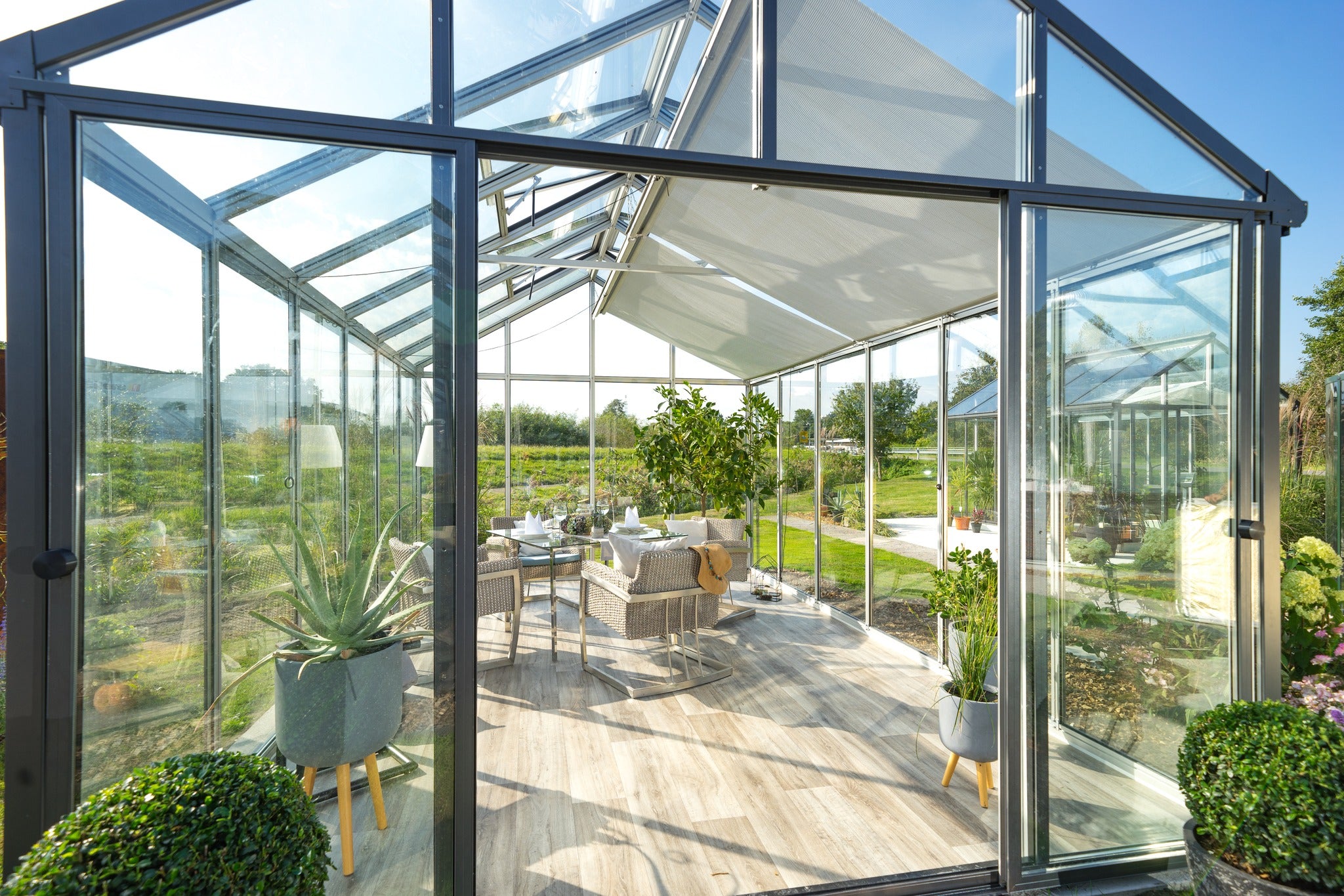 Livingten Livable Luxury Glass Greenhouse