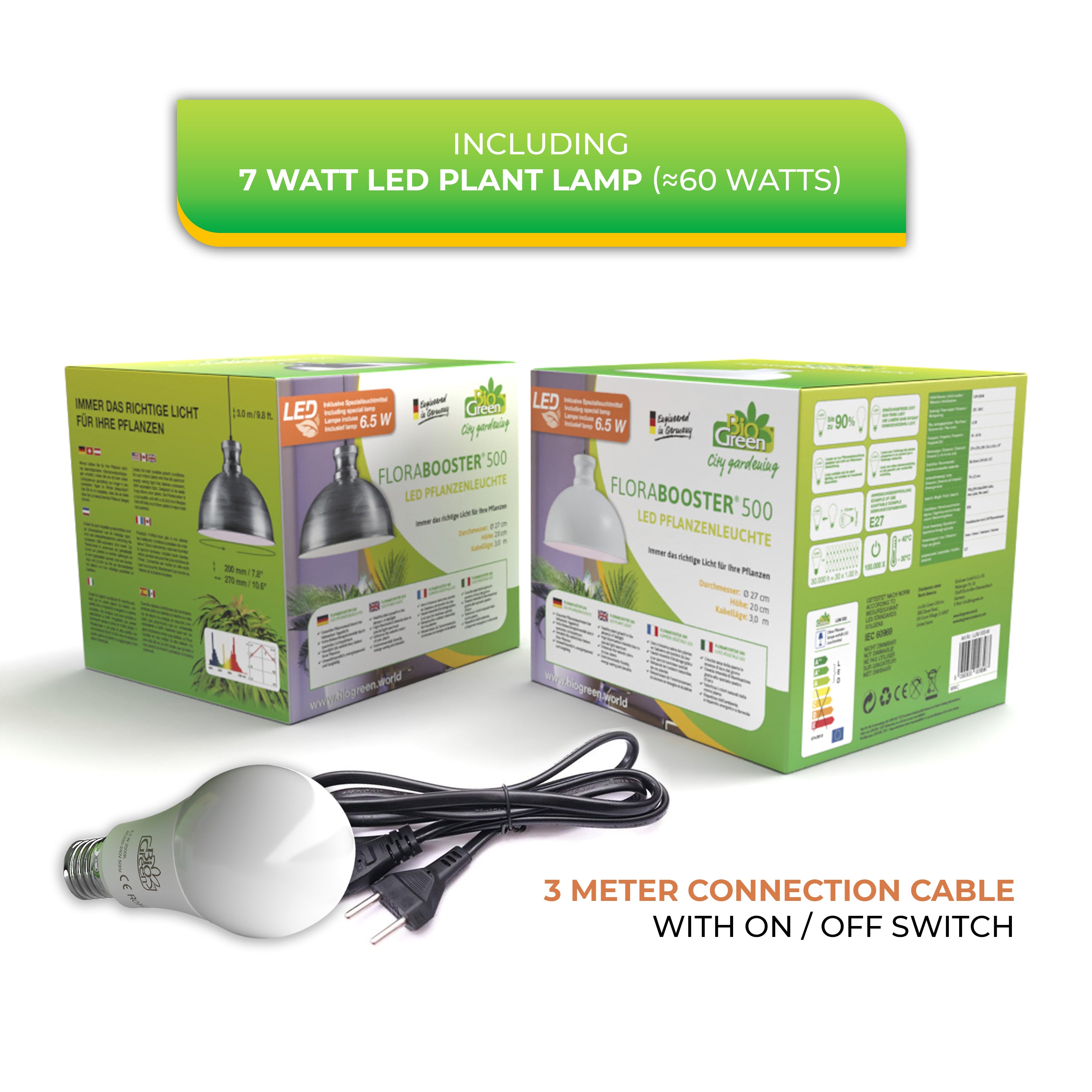 Florabooster 500 Plant Grow Lamp 6.5W