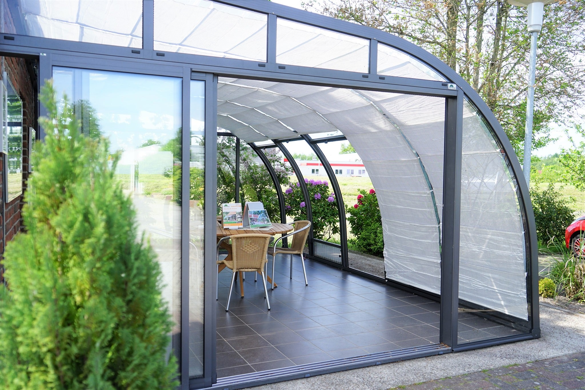 Berlin Solarveranda Premium Lean To Conservatory Greenhouse
