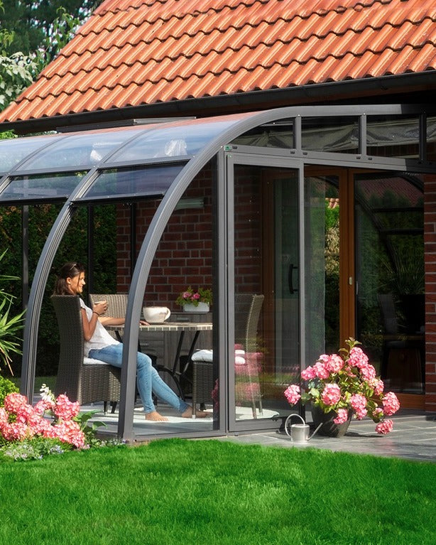 Berlin Solarveranda Premium Lean To Conservatory Greenhouse