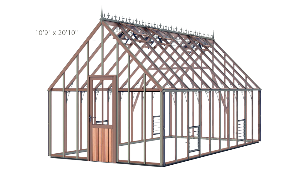 Lancing 10.ft Wide Cedar Premium Greenhouse