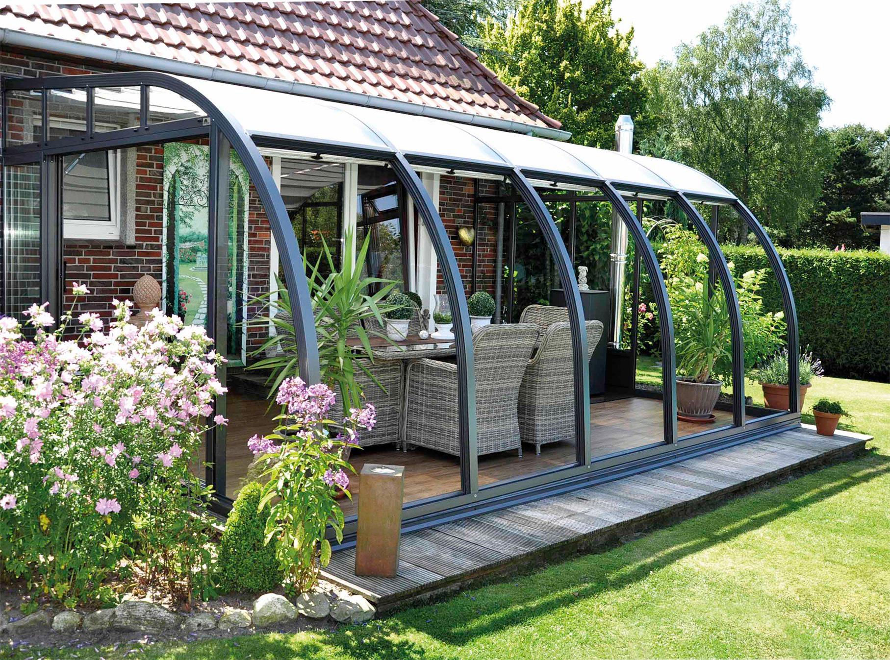 Berlin Solarveranda Premium Lean To Conservatory Greenhouse