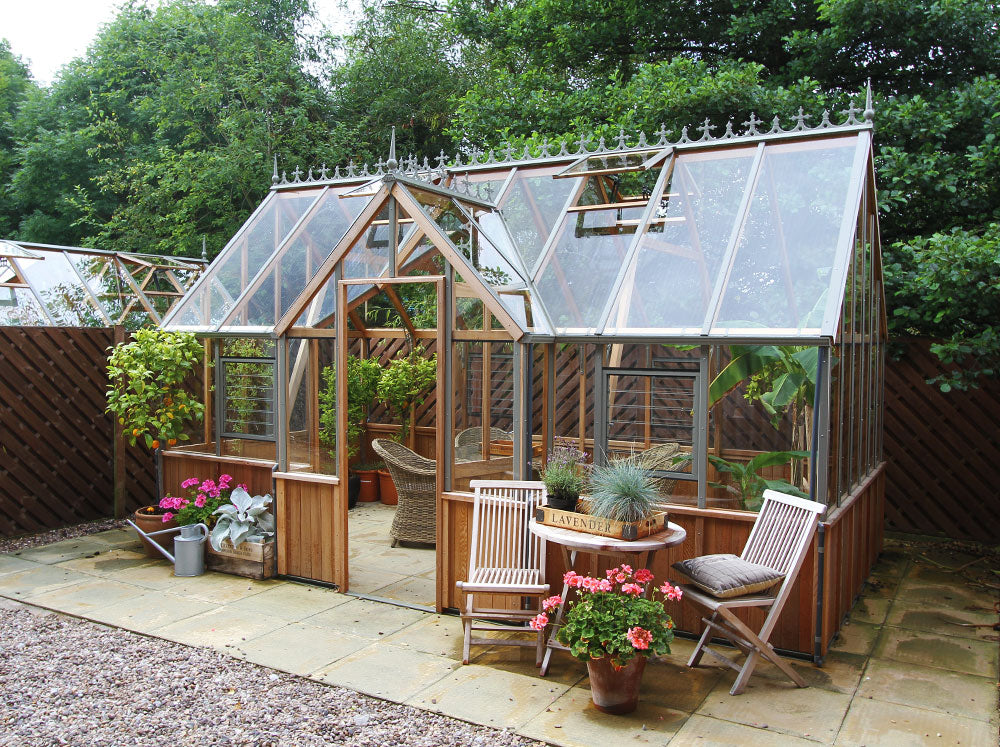 Cambridge 10.ft W T-Shape Cedar Premium Greenhouse