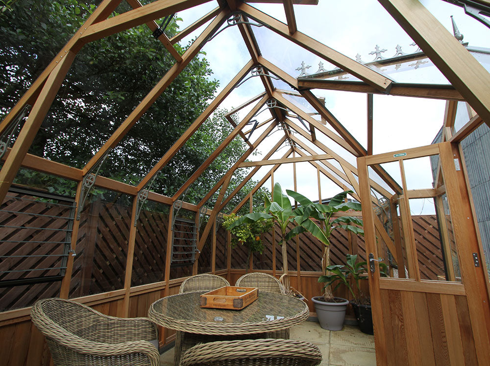 Cambridge 10.ft W T-Shape Cedar Premium Greenhouse