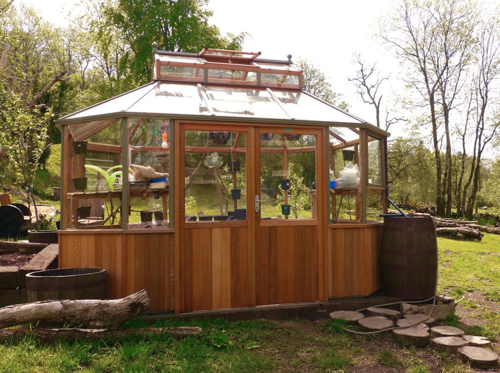 Evolution Octagonal 10X10X10 Cedar Greenhouse