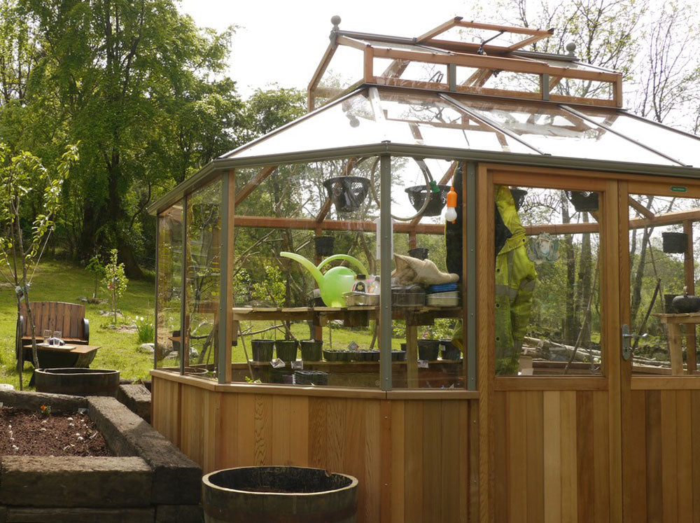 Evolution Octagonal 10X10X10 Cedar Greenhouse