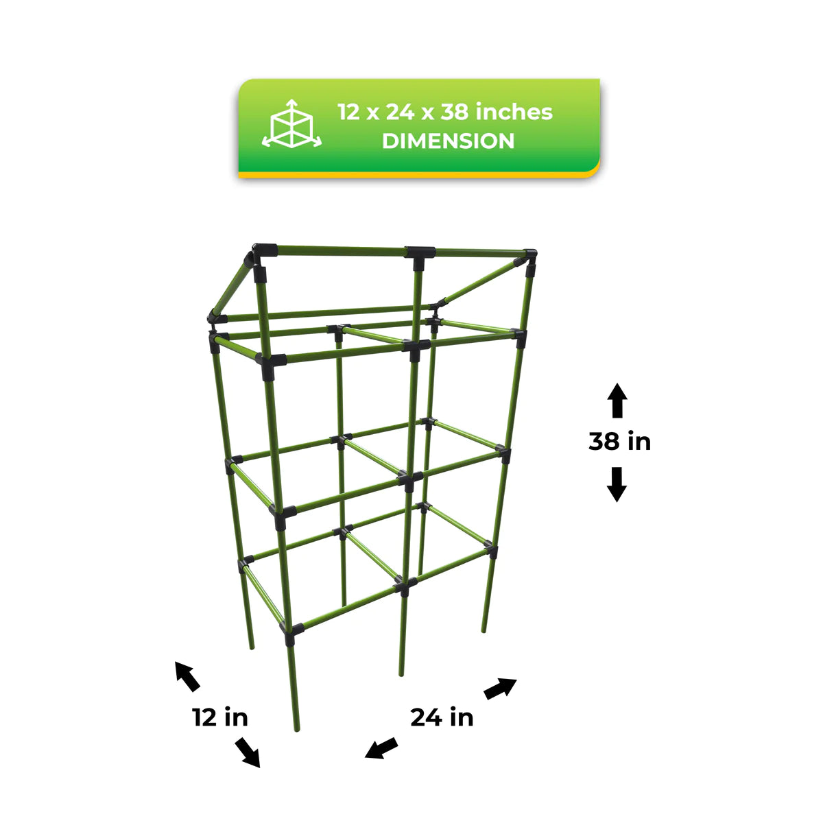 City Jungle Raised Bed Planter Box with Trellis