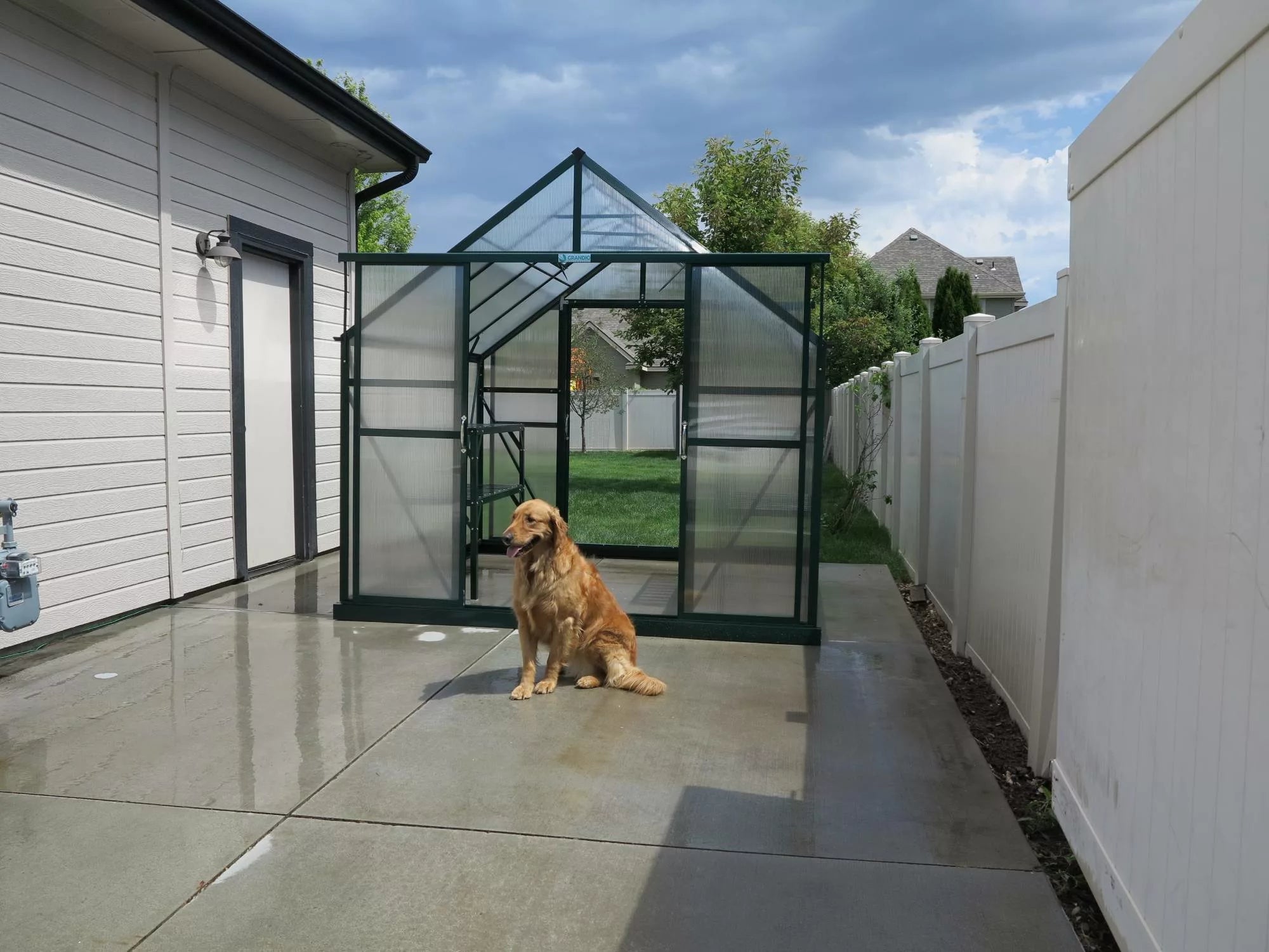 Grandio Greenhouse Back Door Kit