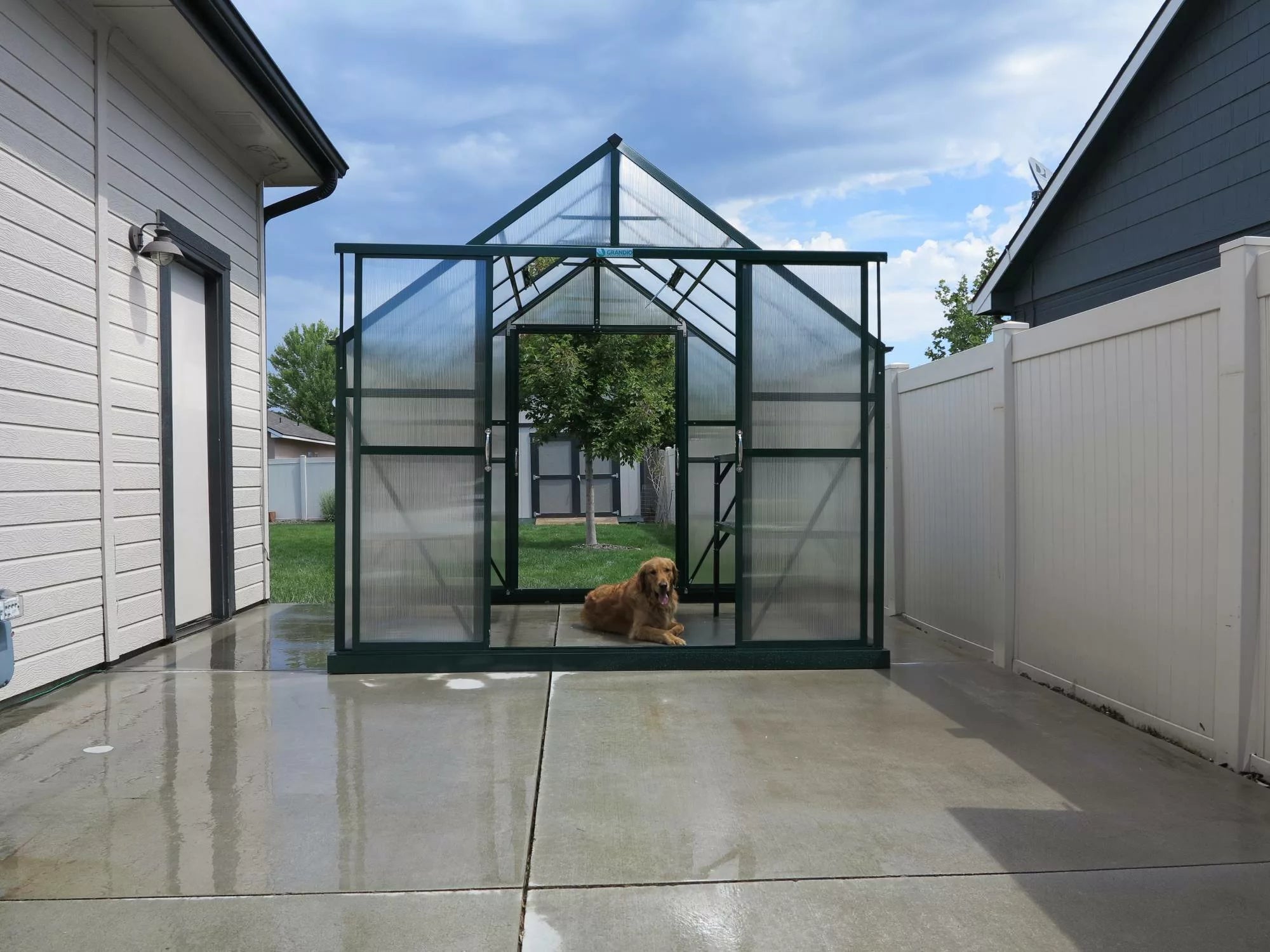 Grandio Greenhouse Back Door Kit