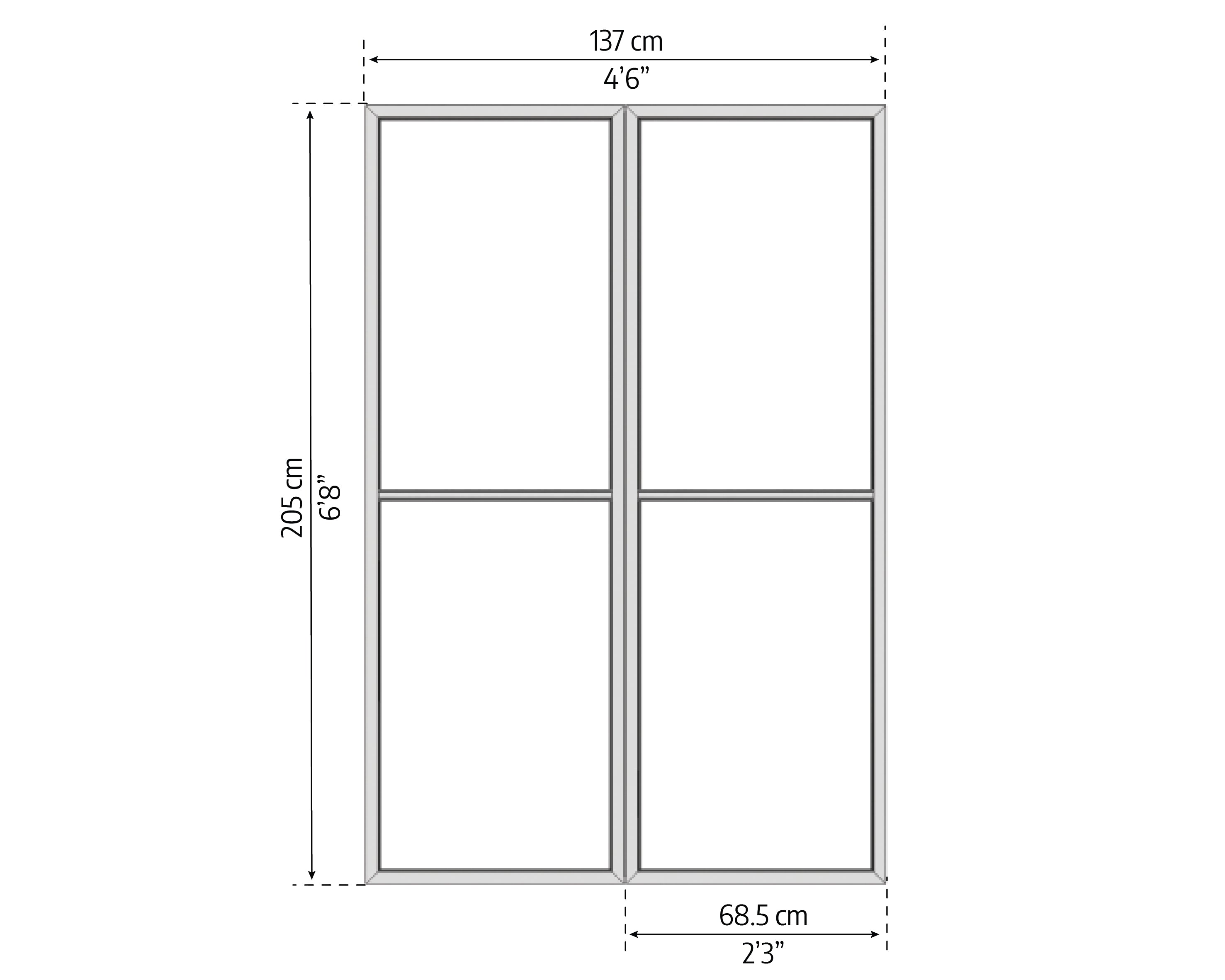 SanRemo 10'x10'x18' Lean to Garden House
