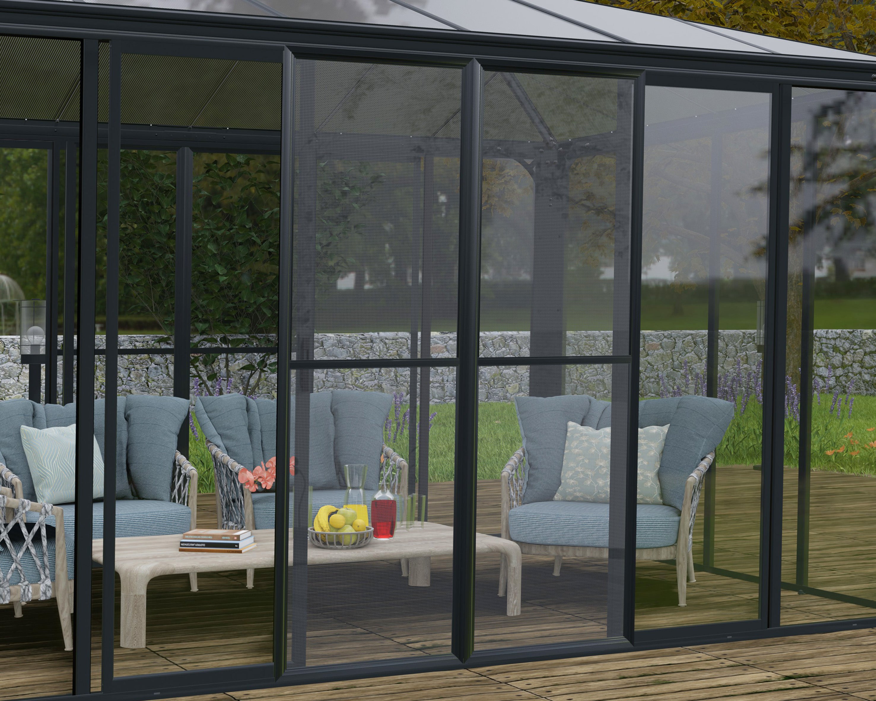 SanRemo 10'x10'x10' Lean to Garden House