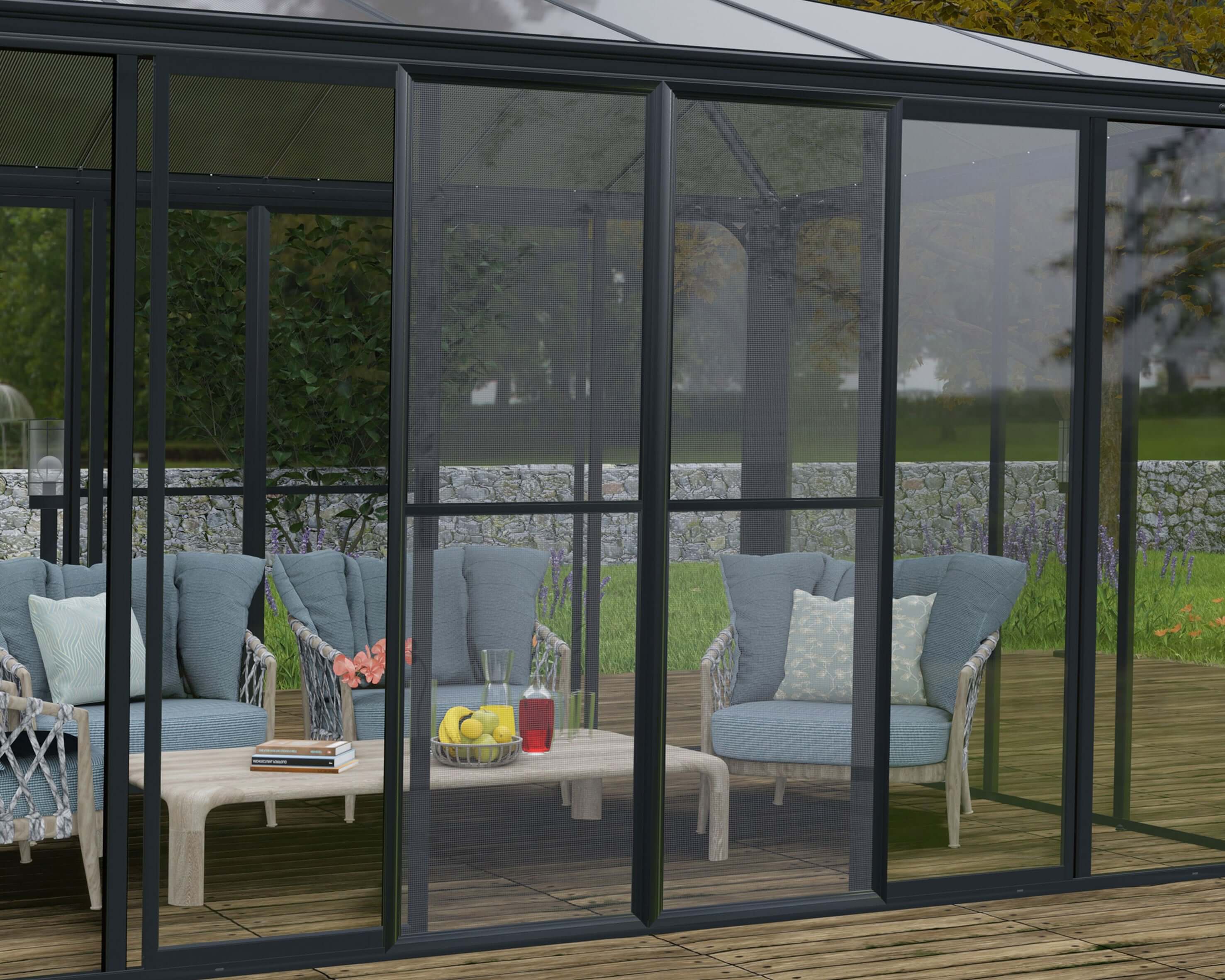 Ledro 10'x9'x14' Enclosed Gazebo/Garden Office