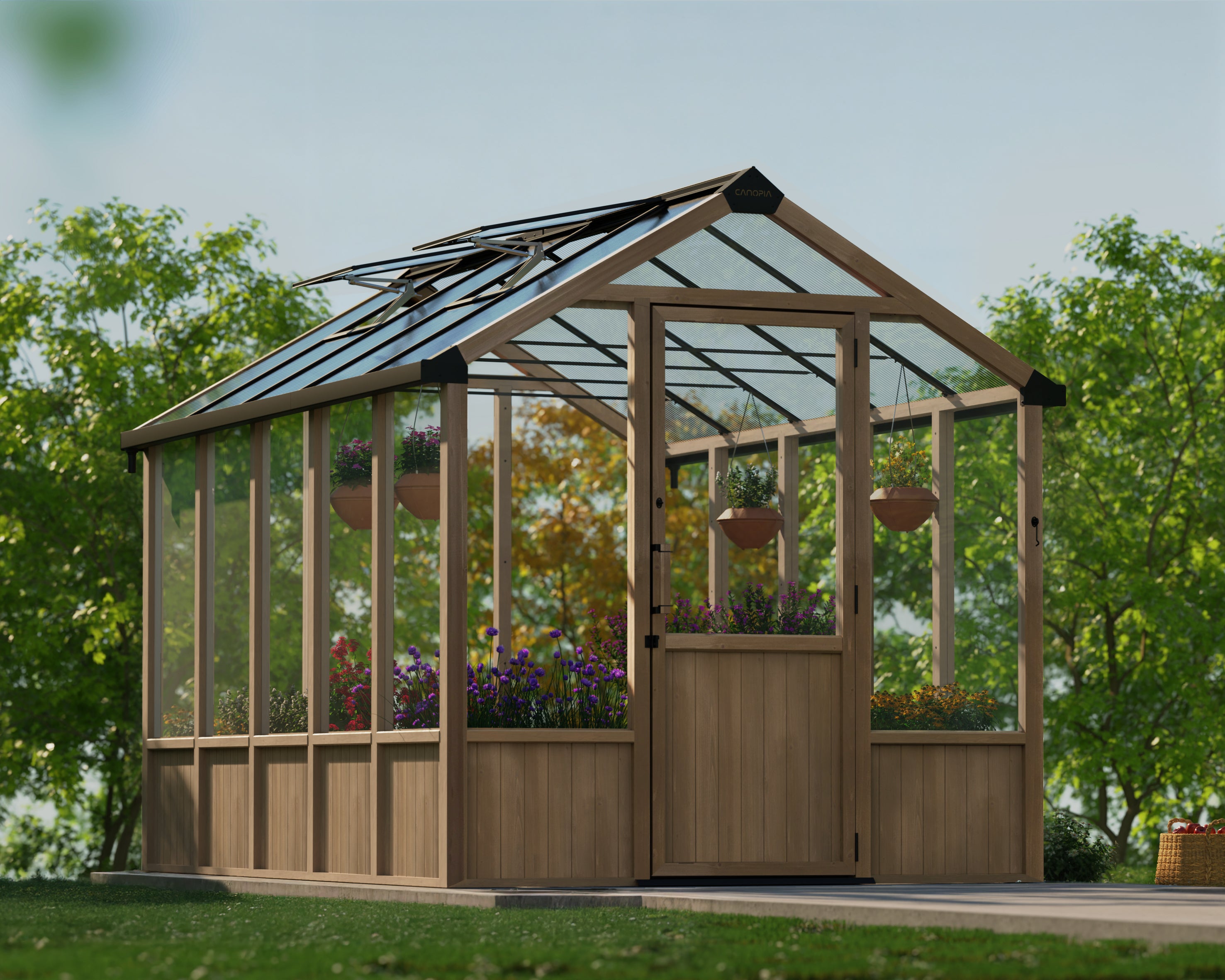 Natura 8x9x12 Cedar Greenhouse