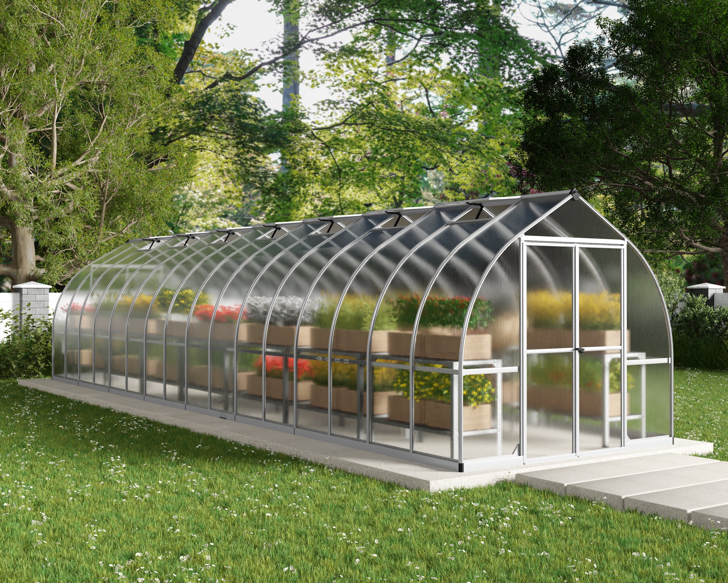Bella™ 8x8x32.ft Greenhouse