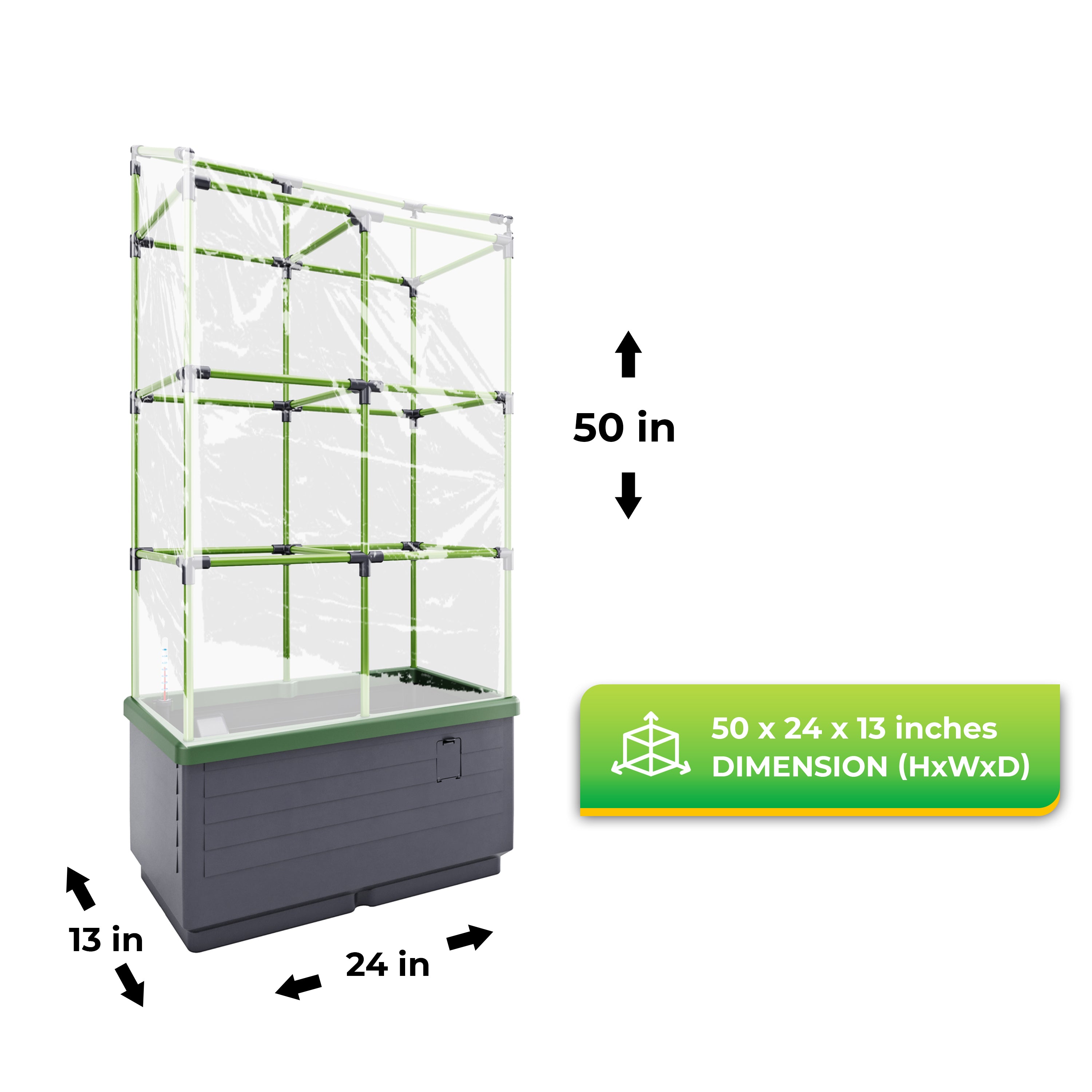 City Jungle Raised Bed Planter Box with Trellis