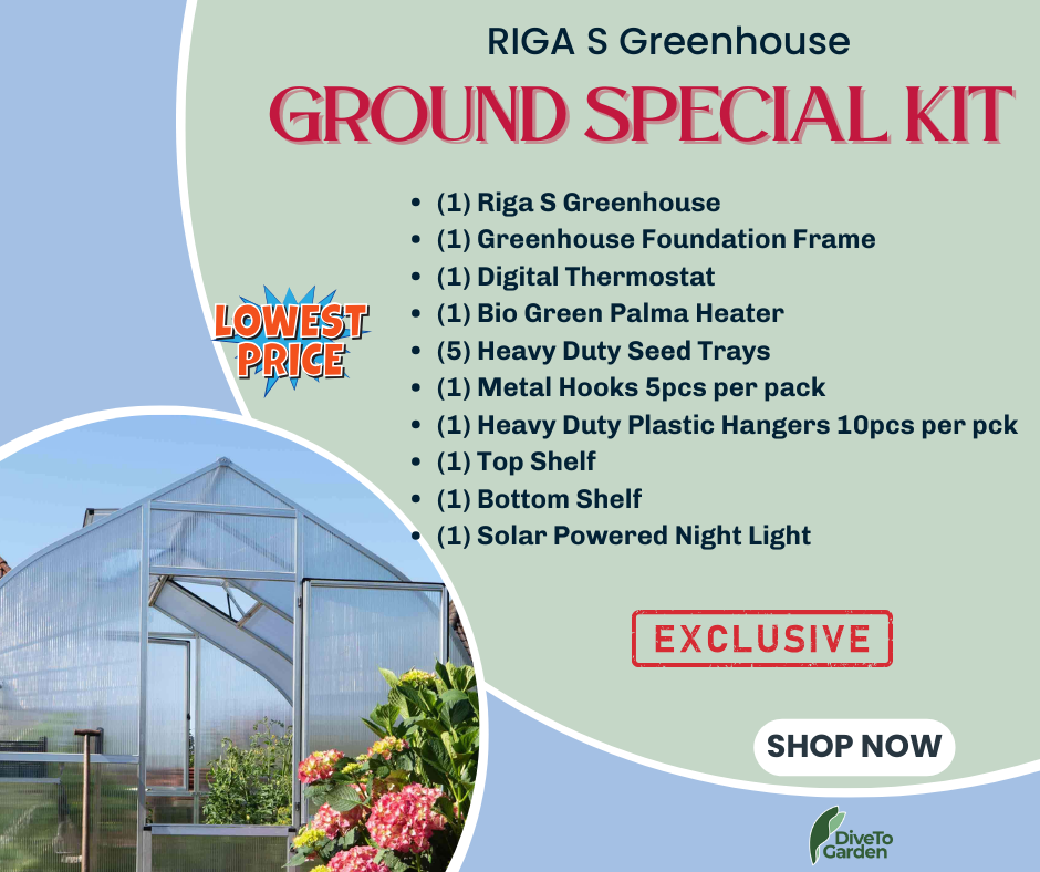 RIGA 2S™ 7X7X8.ft Poly Hobby Greenhouse