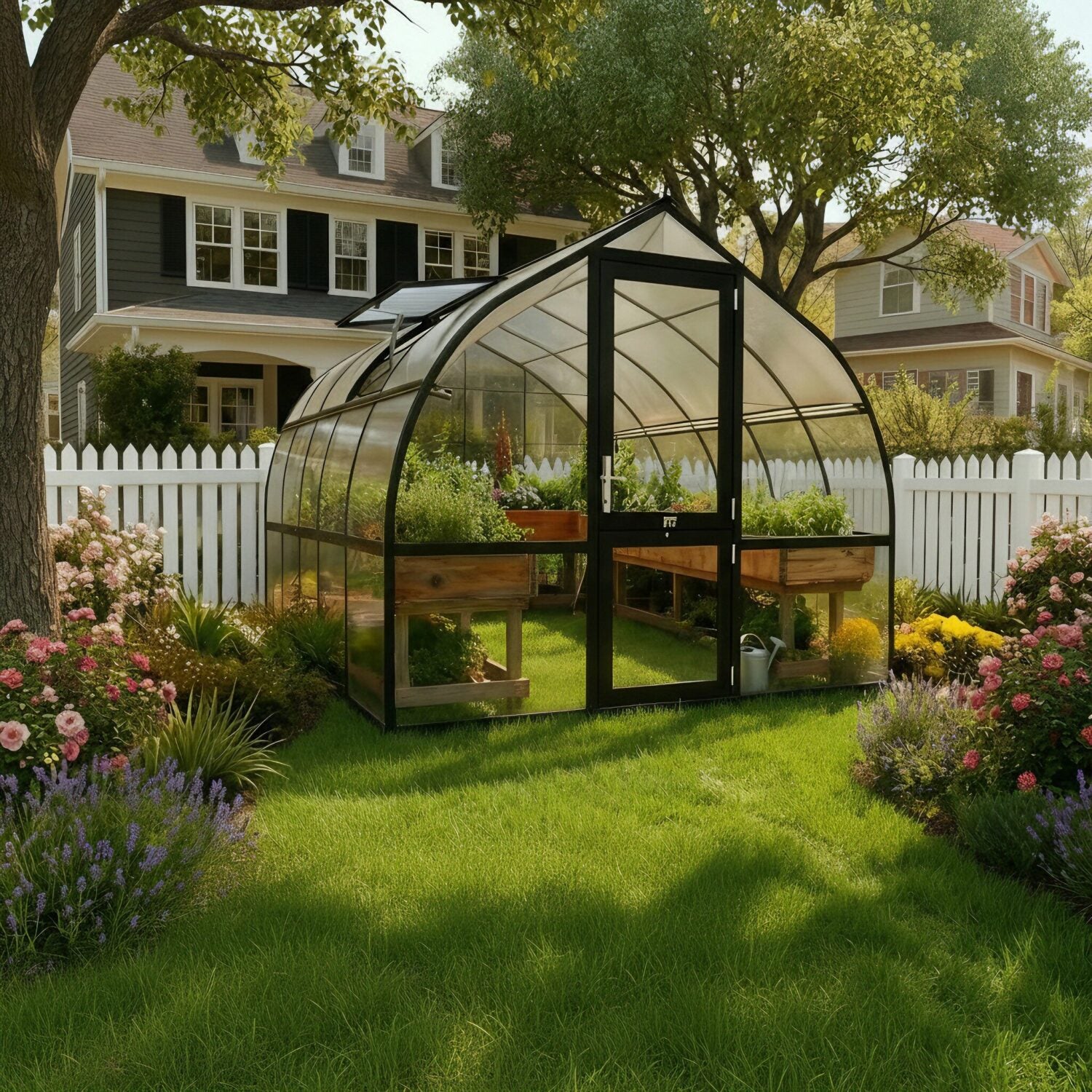RIGA 4™ Black 10X7X14.ft Greenhouse