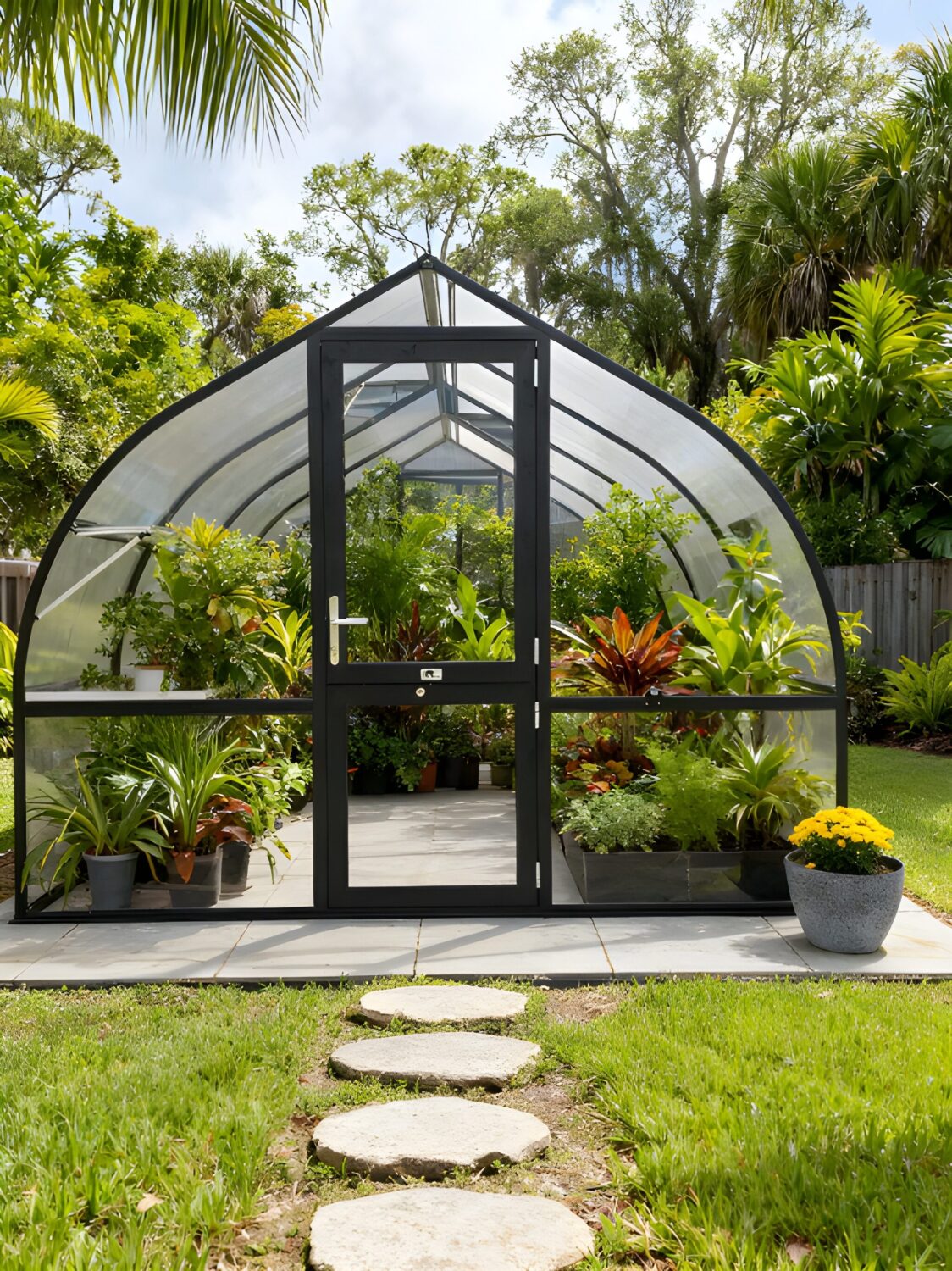 RIGA 4™ Black 10X7X14.ft Greenhouse