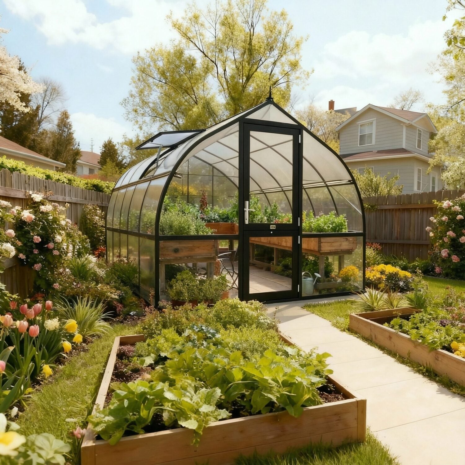 RIGA 5™ Black 10X7X18.ft Greenhouse
