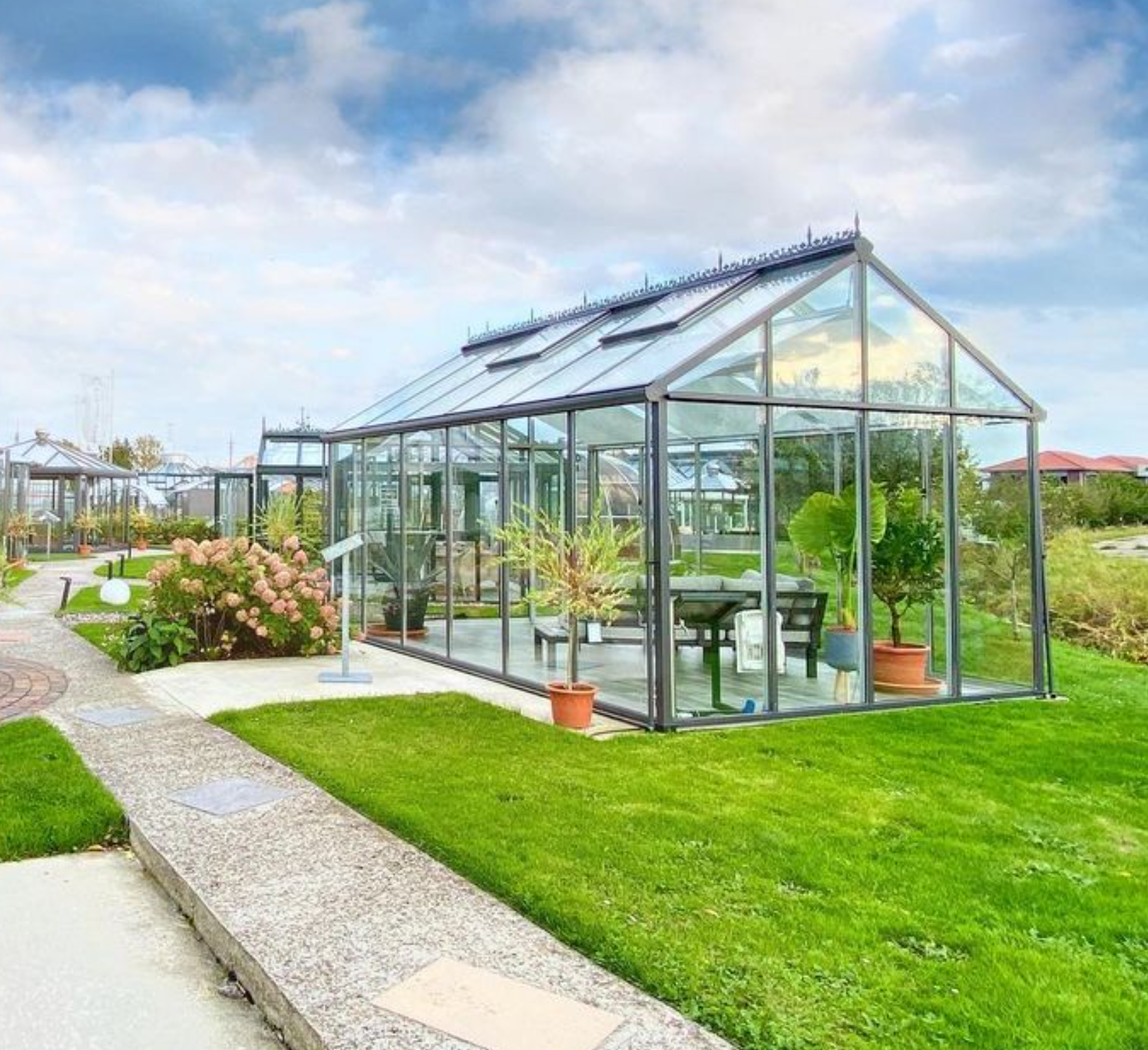 Livingten Livable Luxury Glass Greenhouse