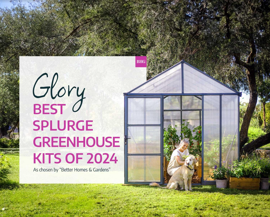 Glory™ 8x8x16.ft Elite Year-Round Greenhouse