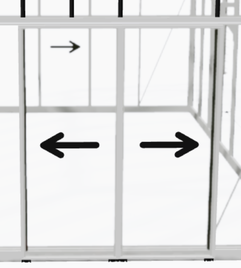 Janssens™ Greenhouse Sliding Door Accessories
