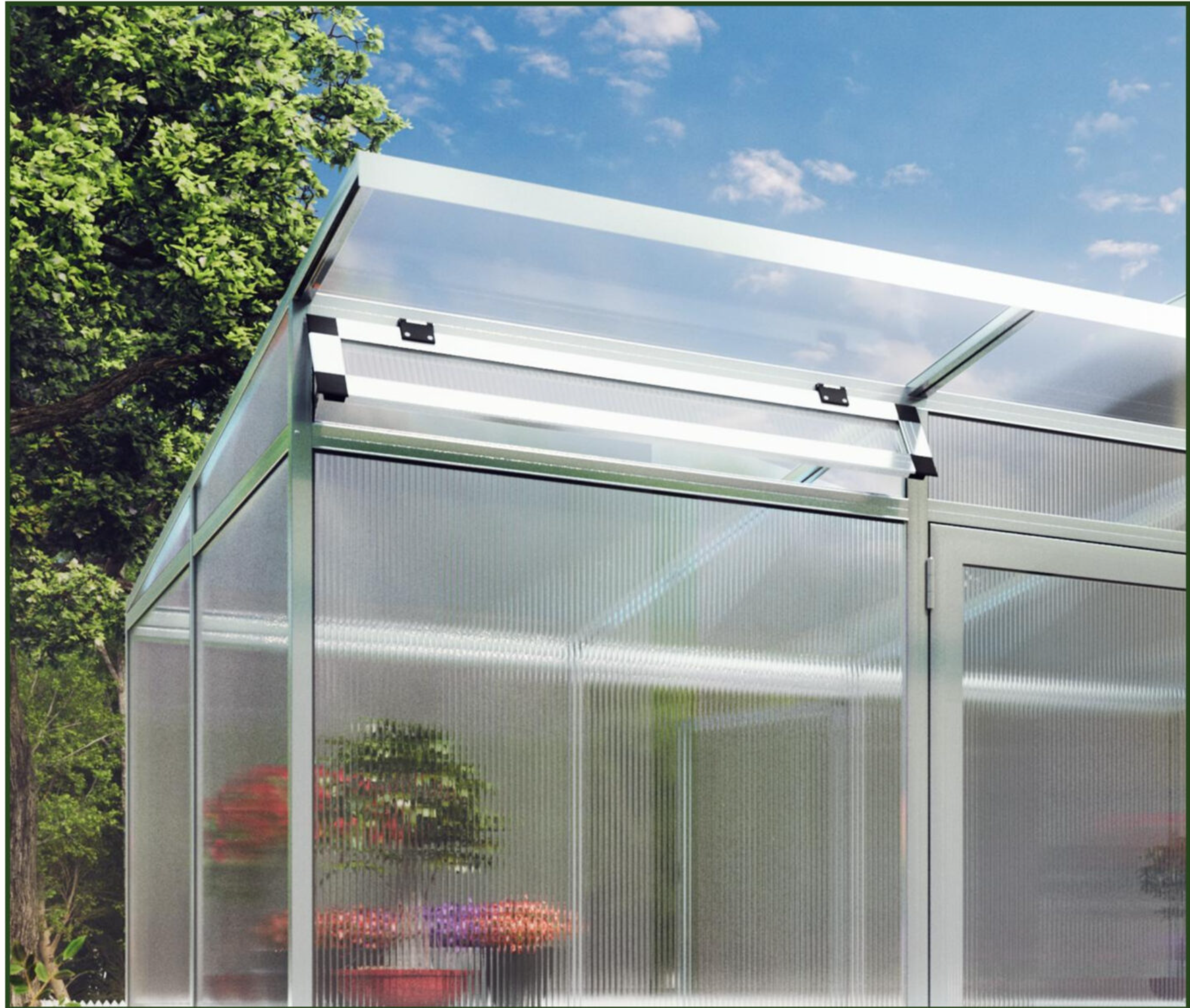 Santini II 10x7x7 Superior Insulation Greenhouse