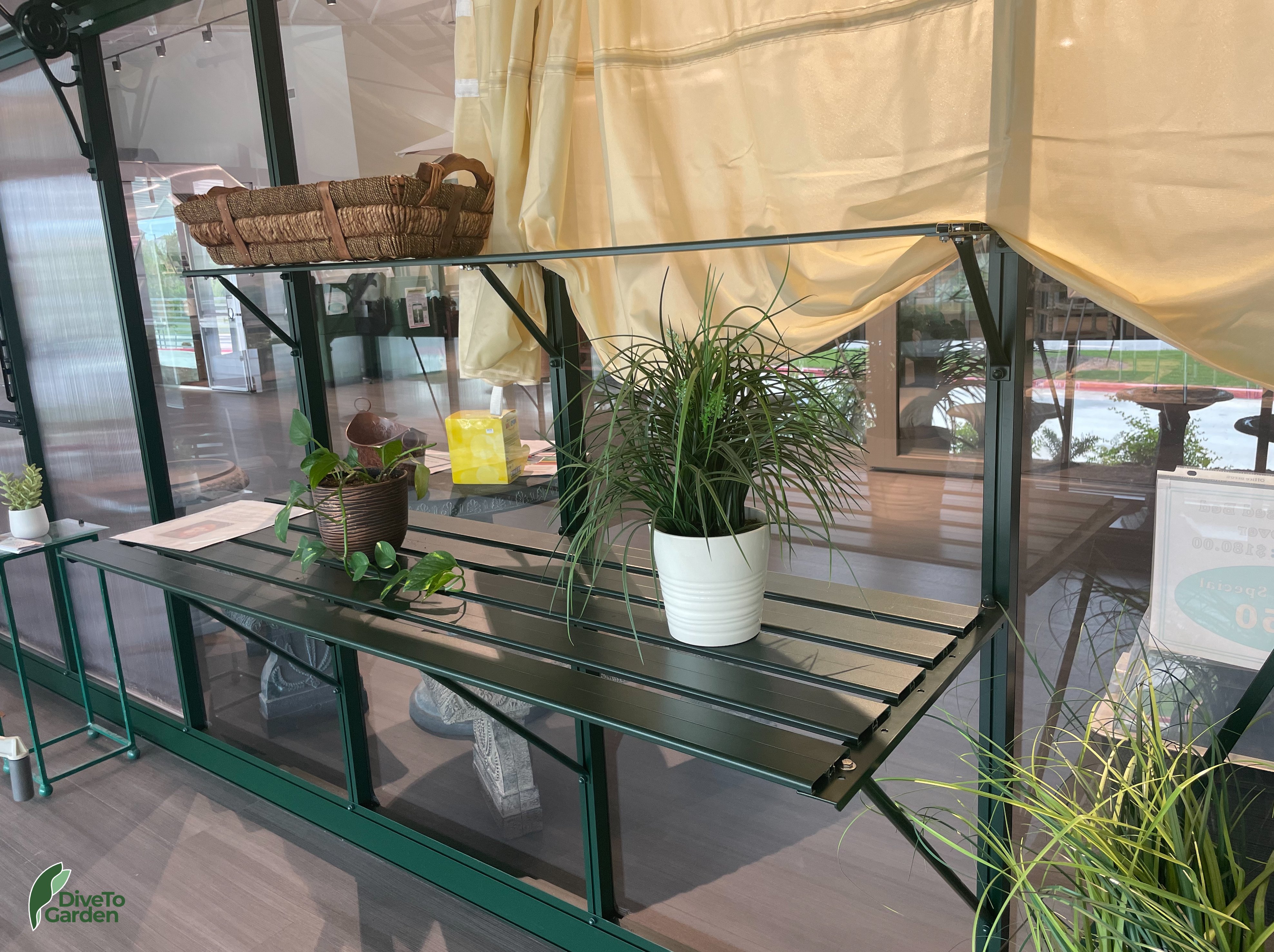 Janssens™ Greenhouse Slat Shelving System