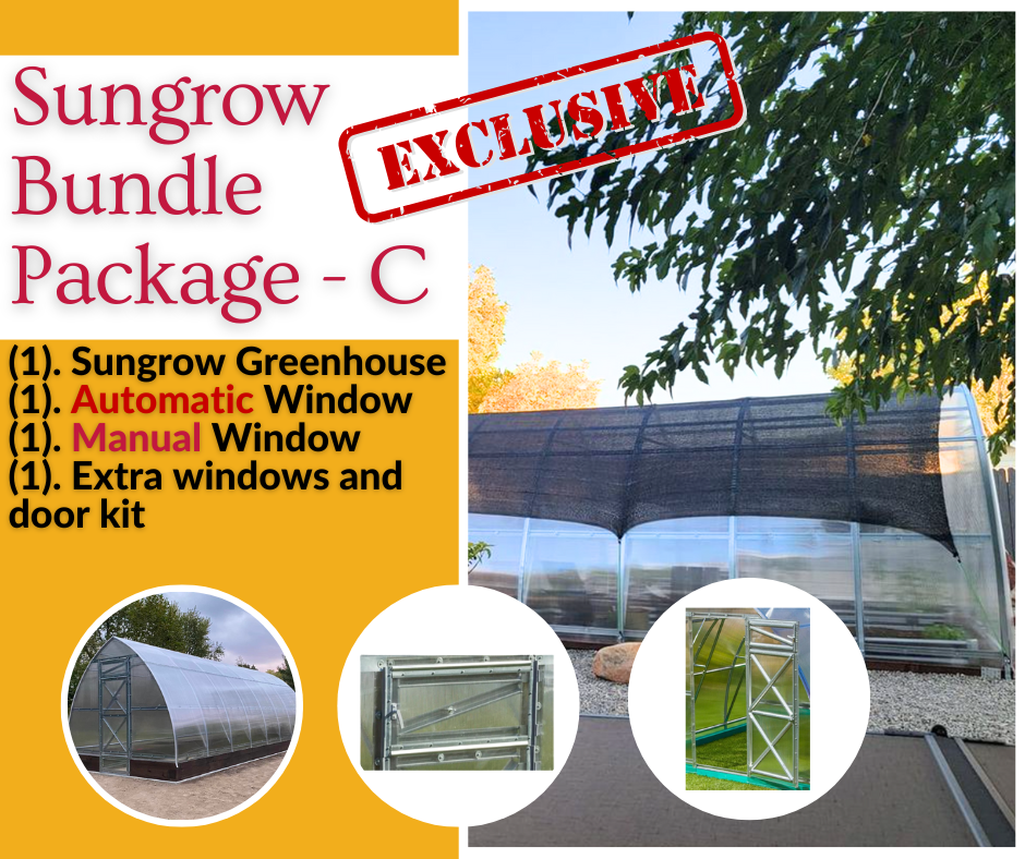 Sungrow Compact™ 10x8x6.5ft. Greenhouse