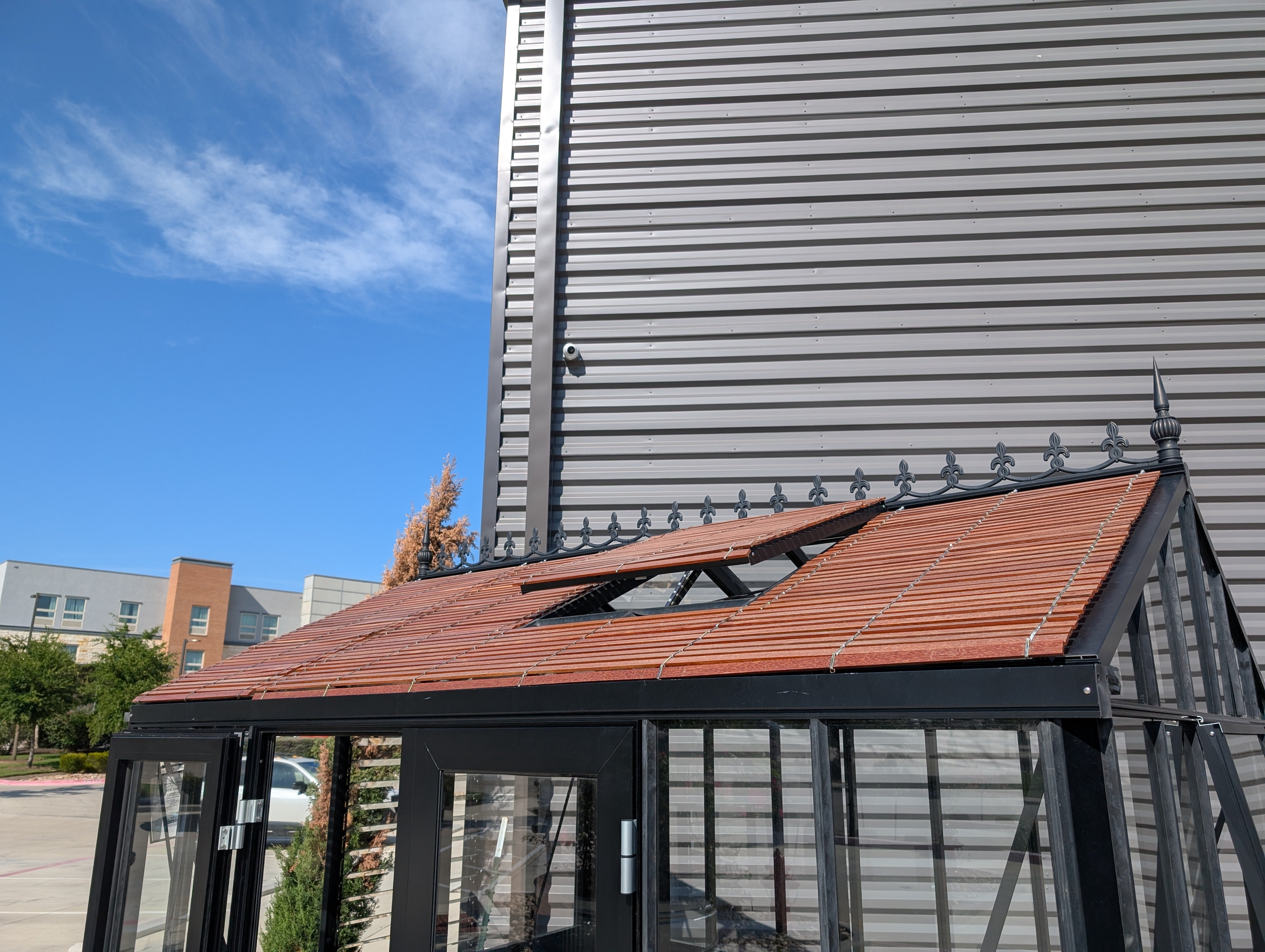 Wooden Roof Shades for Janssens Greenhouses