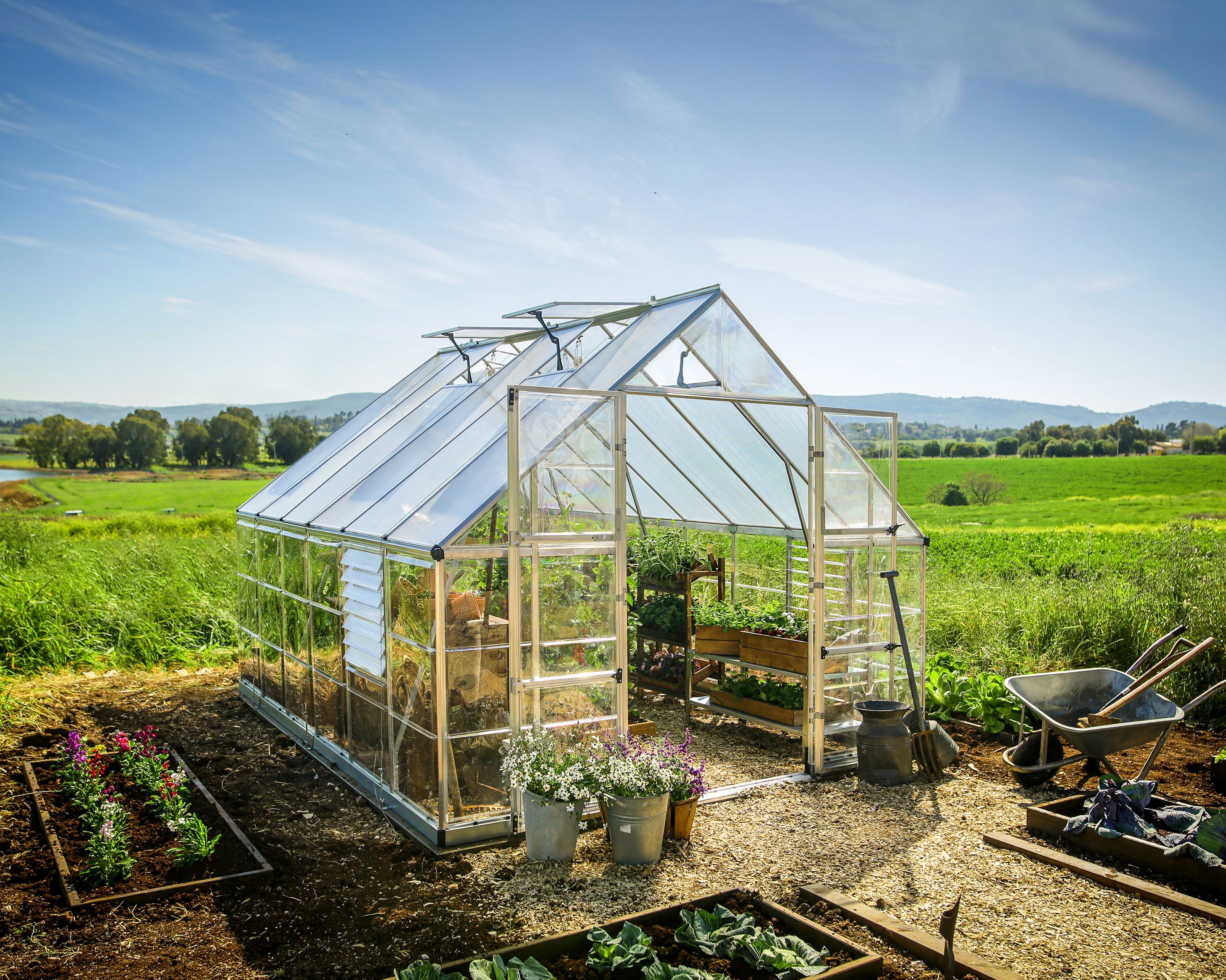 Balance Greenhouse - Balance™ 10x8x12.ft Clear Wall Greenhouse