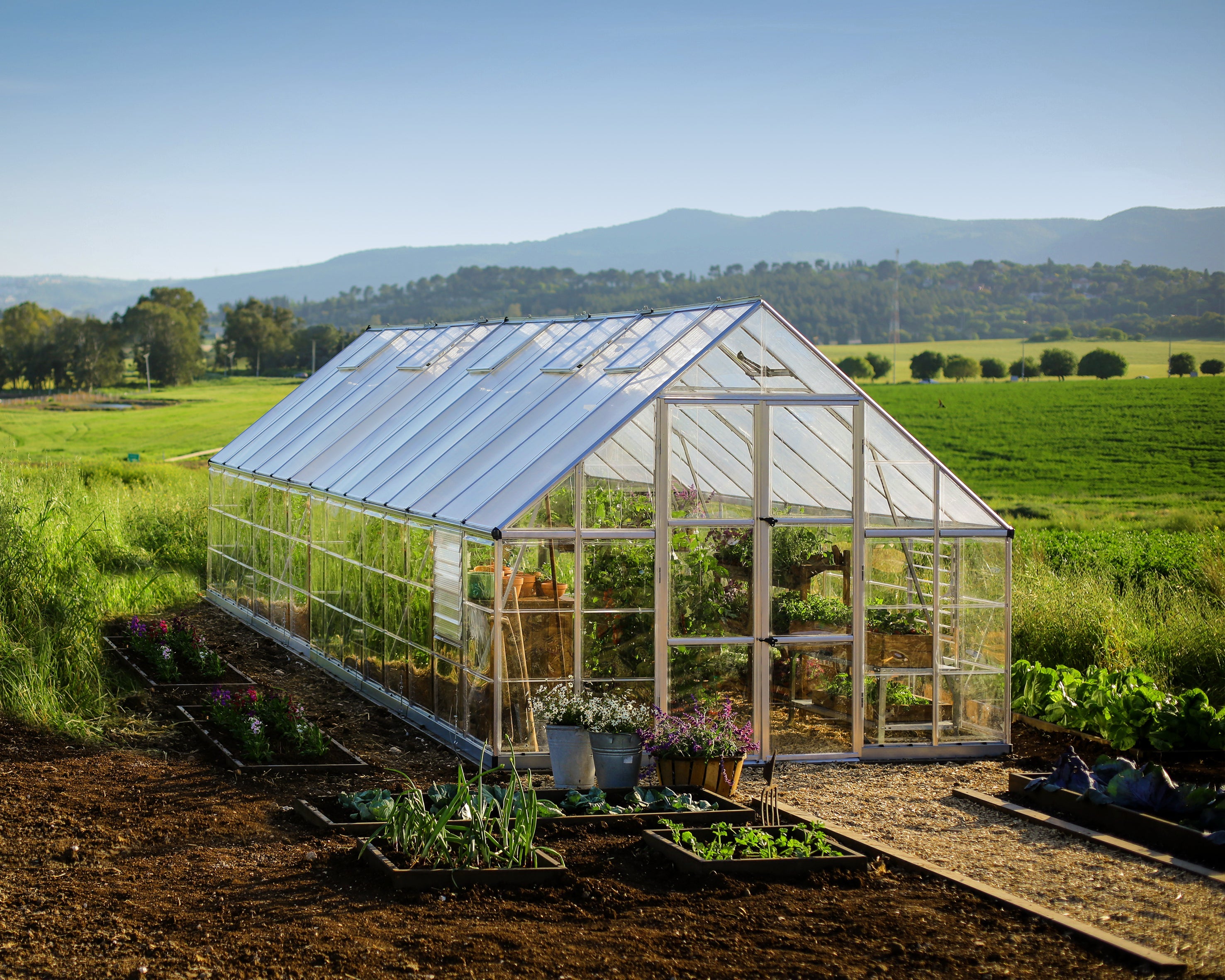 Balance Greenhouse - Balance™ 10x8x28.ft Clear Wall Greenhouse