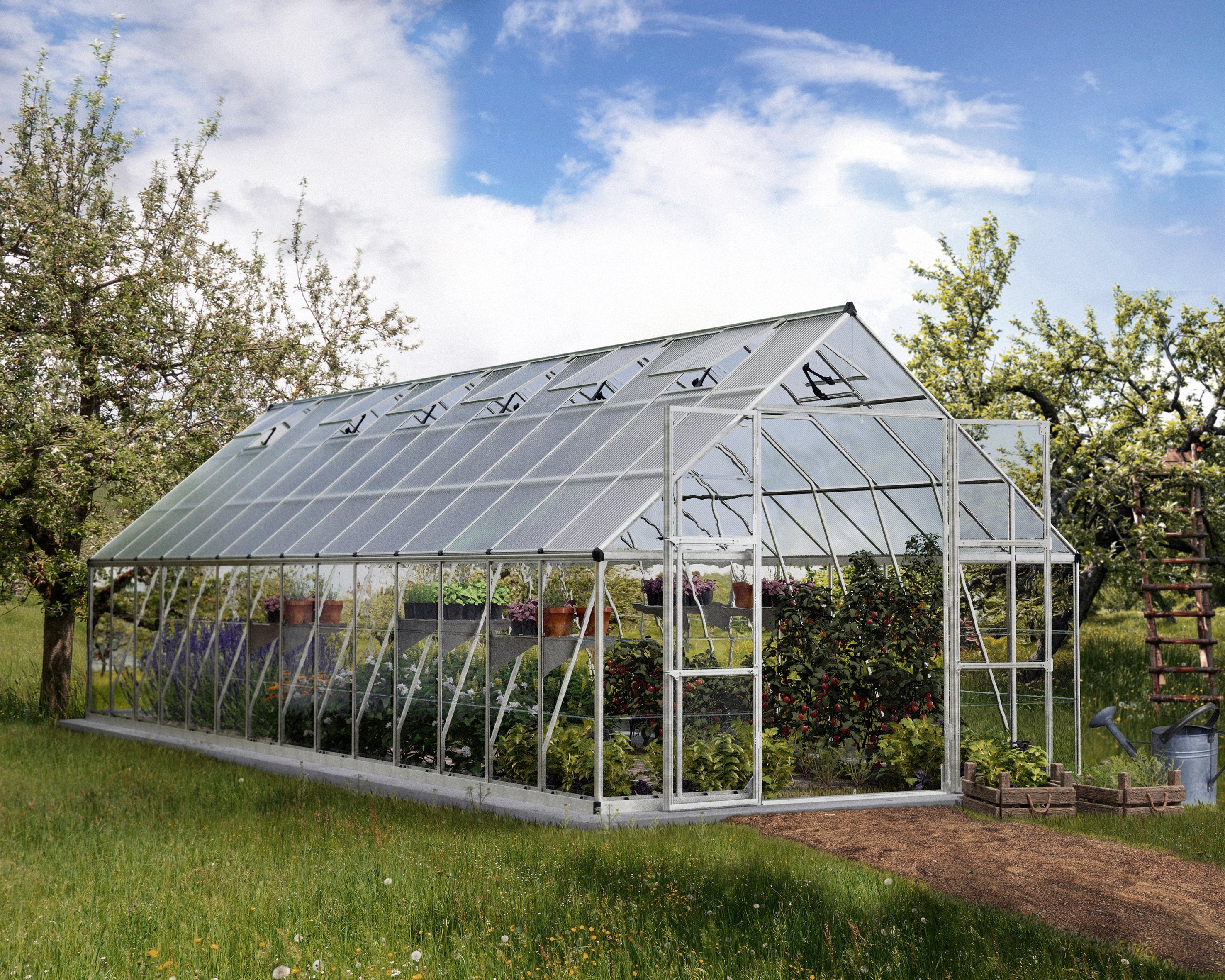 Balance Greenhouse - Balance™ 10x8x28.ft Clear Wall Greenhouse