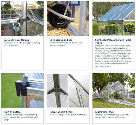 Balance Greenhouse - Balance™ 8x7x8.ft Clear Wall Greenhouse