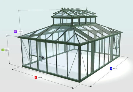 Cathedral Victorian - Cathedral 15X12X20.ft Victorian Greenhouse
