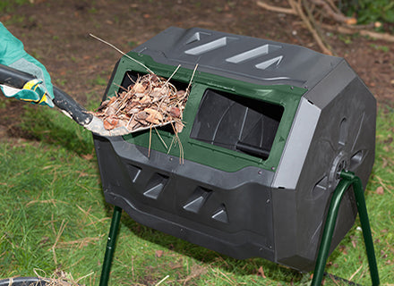 Composter - Exaco Mr. Spin® Dual Compartment Compost Tumbler