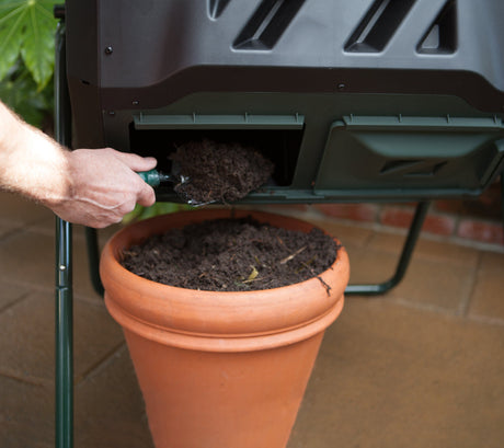 Composter - Exaco Mr. Spin® Dual Compartment Compost Tumbler