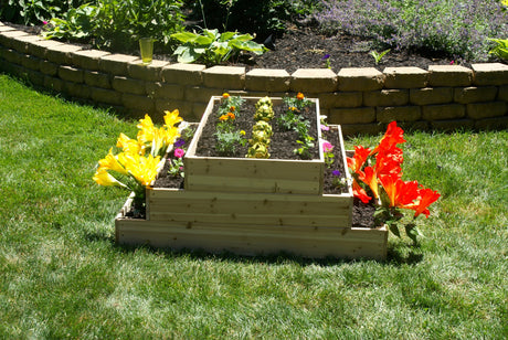 Eden Garden Bed - Eden™ 4'X18"X4' Waterfall / Pyramid Garden Bed Kit