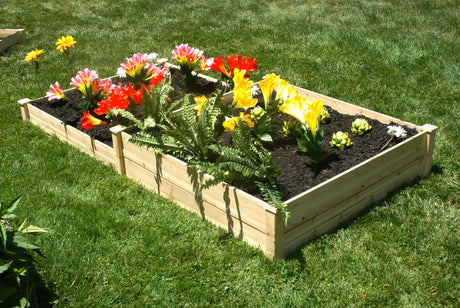 Eden Garden Bed - Eden™ 4'X5"X8'X11' Duo Step Layer Fir Wood Garden Bed