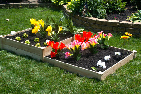 Eden Garden Bed - Eden™ 4'X5"X8'X11' Duo Step Layer Fir Wood Garden Bed