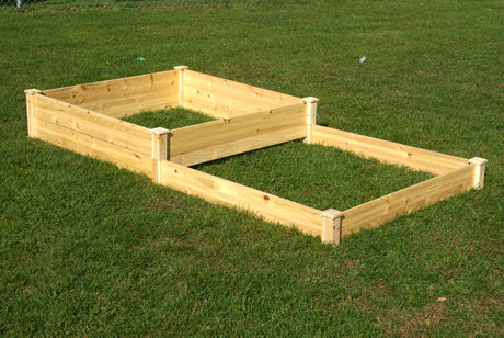 Eden Garden Bed - Eden™ 4'X5"X8'X11' Duo Step Layer Fir Wood Garden Bed