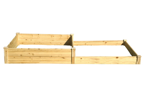 Eden Garden Bed - Eden™ 4'X5"X8'X11' Duo Step Layer Fir Wood Garden Bed